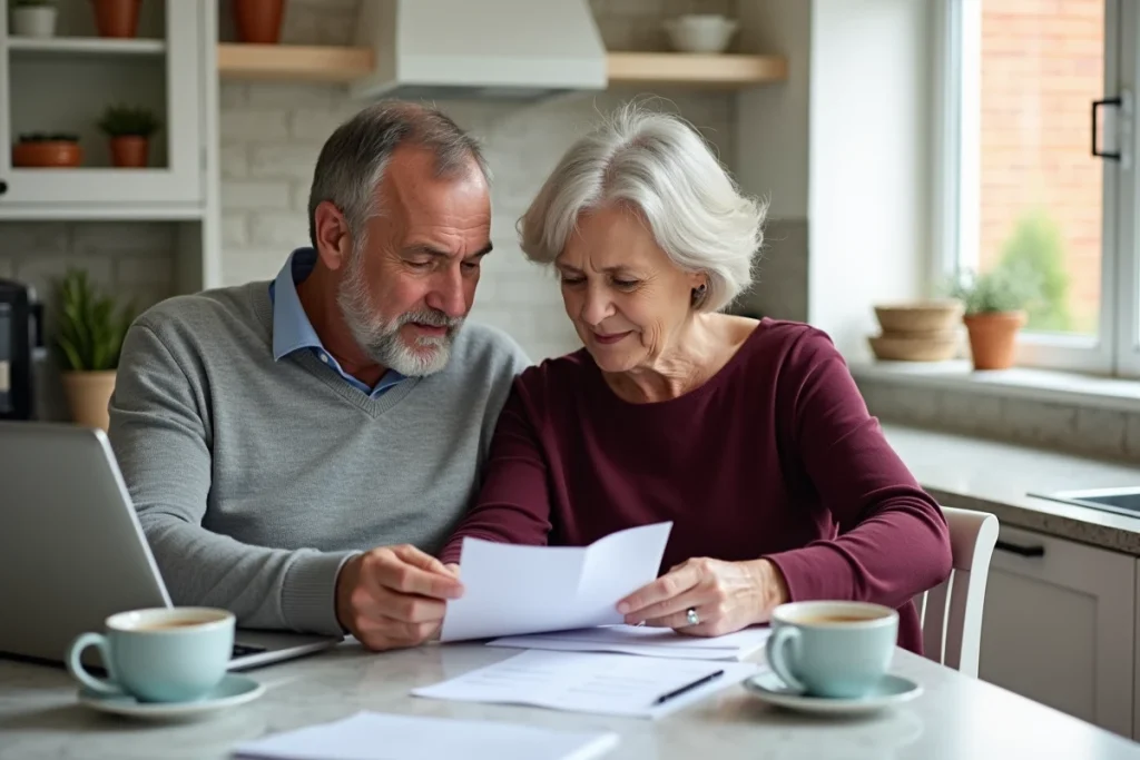 Couple ouvrant un compte bancaire CIC à plusieurs titulaires depuis leur domicile sur ordinateur